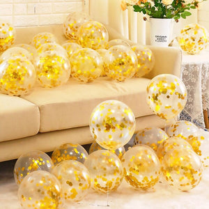 Eaiser 10Pcs 20Pcs Rose Gold Balloon Set Confetti Balloons Birthday Party Wedding Decoration Anniversary Globals Baby Shower Balloon
