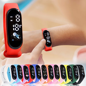 Eaiser Back To School    Children's Waterproof Sports Smart Watch Outdoor Silicone Bracelet Electronic Watch Kids Bracelet Digital Watches reloj montre