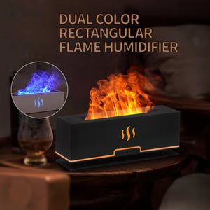 Eaiser   Humidifiers Aroma Diffuser Air Humidifier Ultrasonic Cool Mist Maker Fogger LED Essential Oil Flame Lamp Difusor