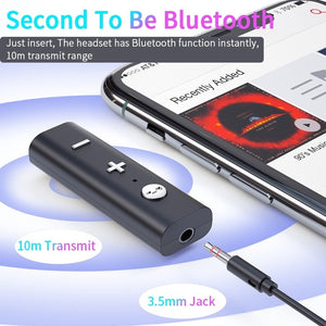 CMAOS Wireless Adapter Bluetooth 5.0 Receiver For 3.5mm Jack Earphone Bluetooth Aux Audio Music Transmitter For Headphone