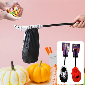 Eaiser Halloween Candy Bag Skull Hand Shape Halloween Festival Party Home Decoration Supplies Chocolate Sugar Storage Bag Kids Gift