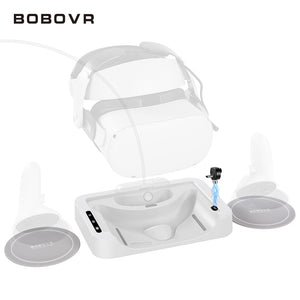 BOBOVR D2 Charging Dock for Oculus Quest 2 Magnetic Charging Automatic Adsorption Charging Station Stand For B2 Battery Packs