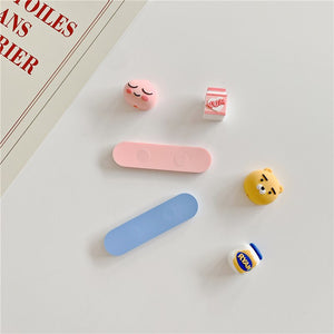 BACK TO COLLEGE   Universal Cartoon Magnetic Desk USB Cable Organizer Clip Wire Earphone Phone Line Cord Protector Winder Tidy Holder Management