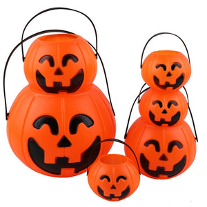 Eaiser Halloween Pumpkin Bucket Children's Sugar Bowl Tote Bag Happy Helloween Party Decor Trick Or Treat Supplies