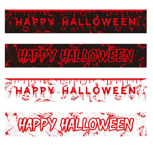 Eaiser 300X50cm Horror Halloween Banner Background Scary Bloody Ghost Party Theme Props Happy Halloween Decoration For Home Outdoor