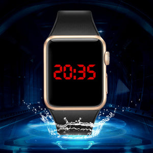 Men Watches Waterproof Digital Watch LED Display Wristwatches Sports Electronic Clock Silicone Gold Watch for Men Electronics