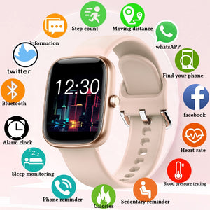New Smart Watch Men Full Touch Screen Sport Fitness Watch IP67 Waterproof Bluetooth For Android Ios Smartwatch Men+Box