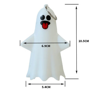 Eaiser 1Pcs LED Halloween Decoration Cute White Ghost Pendant With Light Trick Or Treat Halloween Party Table Decoration Kids Gift Toys