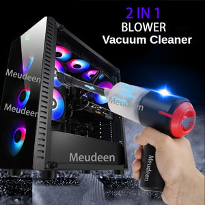 Handheld Vacuum Cleaner&Cordless Air Blower 2in1,Mini Air duster Electric cleaner tool for Computer