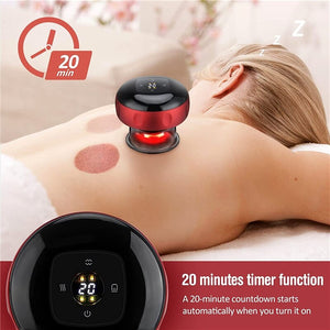 Eaiser Wireless Gua Sha Vacuum Suction Cups Massage LCD Display Tuina Cupping Instrument Full Body Neck Massager Chinese Therapy