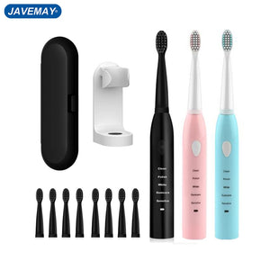 Eaiser Ultrasonic Sonic Electric Toothbrush Rechargeable Tooth Brush Washable Electronic Whitening Teeth Brush Adult Timer JAVEMAY J110