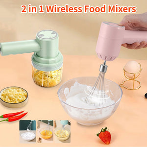 Eaiser     Portable Blender Mixer Kitchen Tools Hand Mixer Electric Food Processors Set Milk Frother Egg Beater Cake Baking Kneading Mixer