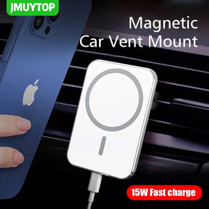 Eaiser 15W Magnetic Wireless Car Charger Mount Adsorbable Phone For iPhone 13 12 Pro Max Mini adsorption Fast Wireless Charging Holder