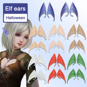 Eaiser Halloween Party Decoration Latex Ears Fairy Cosplay Costume Accessories Angel Elven Elf Ears Photo Props Adult Kid Hallow Supply