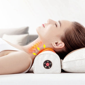Eaiser Pillow Electric Massager Sleep Pillow Multifunctional Neck Massage Shiatsu Device For Body Relaxation,EU Plug