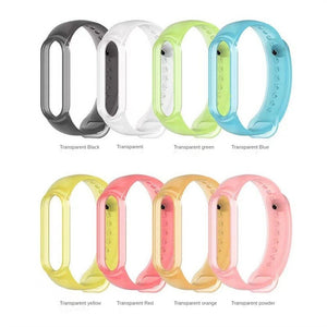 Eaiser    Silicone Strap for Miband 7/6/5 Mi Band Translucent Xiaomi Mi Band Man Woman Wrist Band Bracelet for Xiaomi Sport Watch 7 6 5