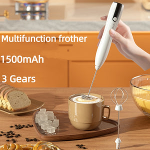 Eaiser  3 In 1Electric Milk Frother Portable USB Egg Beater Mini Foam Maker Handheld High Speeds Drink Mixer Coffee Foamer Kitchen Tools