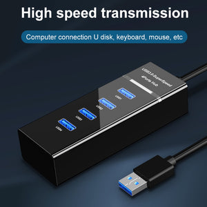 Eaiser USB Hub 3.0 Multi USB Splitter 4 Ports 3.0 2.0 High Speed USB Adapter Expander Cable  For Xiaomi Mac Pro Desktop PC Notebook
