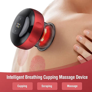 Eaiser Wireless Gua Sha Vacuum Suction Cups Massage LCD Display Tuina Cupping Instrument Full Body Neck Massager Chinese Therapy