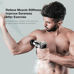Eaiser LCD Display Massage Gun Professional Deep Muscle Electric Massager Pain Relief Body Relaxation Neck Shoulder Fascial Gun
