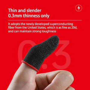 Eaiser 1 Pair Finger Gloves For Mobile Games PUBG LOLM Breathable Thump Cover Sweatproof Anti-slip Fingertip Cover Gaming Accessories