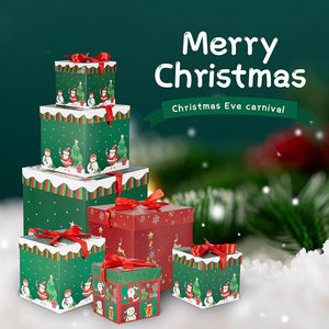 Eaiser Merry Christmas Decoration Gift Box Christmas Decorations For Home Gift Packaging Box Santa Claus Navidad  New Year Gifts