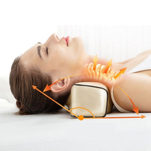 Eaiser Electric Massager Neck Shoulder Back Body Massage Pillow Shiatsu Device For Massageador Relaxation,EU Plug