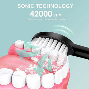 Eaiser Sonic Electric Toothbrush Ultrasonic Automatic USB Rechargeable IPX7 Waterproof Whitening Teeth Tooth Brush Head Holder J189