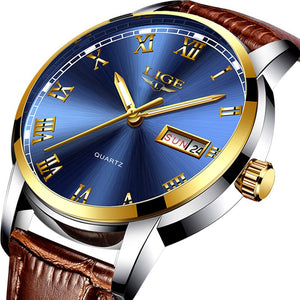 Eaiser    Simple Business Mens Watches Luminous Quartz Wristwatch Calendar Waterproof Watch for Men Clock Male Relogio Masculino+Box