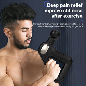 Eaiser Electric Massage Gun Deep Tissue Electric Massager Neck Body Muscle Stimulation Percussion Pistol Pain Relief Relaxation Fitness