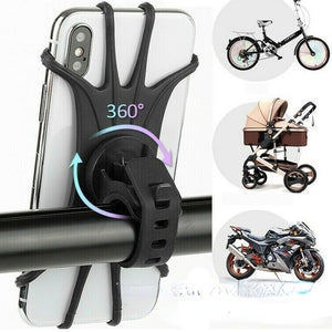 New Bicycle Phone Holder Bicycle Motorcycle Electric Vehicle Navigation Silicone Phone Strap Holder