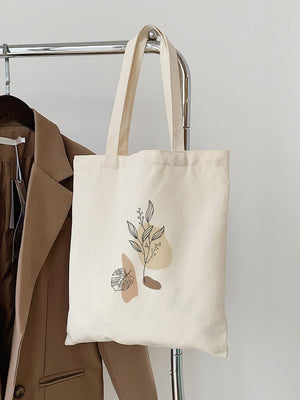 Eaiser Autumn Plant Graphics Casual Simple Canvas Bag