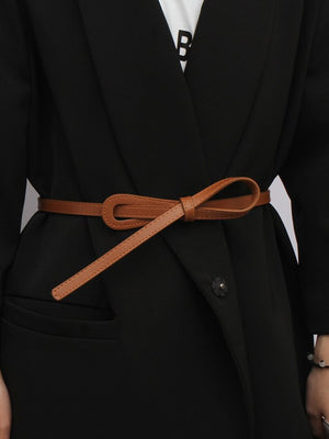 Eaiser Women Minimalist Bow Knotted Casual Belt