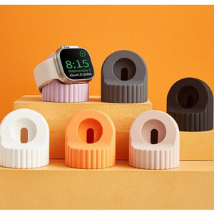 Eaiser - 1pc Silicone Watch Charger Stand Compatible With Watch Series Ultra/8/SE2/7/6/SE/5/4/3/2/1, 49mm, 45mm, 44mm, 42mm, 41mm, 40mm, 38mm