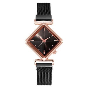 Eaiser   Women Square Watch Luxury Ladies Quartz Magnet Buckle Gradient Color Watches Relogio Feminino For Gift Clock