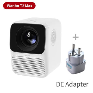Global Version Wanbo T2 MAX Projector 1080P Mini LED Portable Projector 1920*1080P Vertical Keystone Correction For Home Office