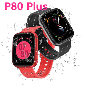 P80 Plus 1.75 inch Smart Watch Women Men Sports Fashion IP68 Waterproof Activity Fitness Tracker Heart Rate BRIM Smartwatch