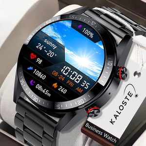 454*454 Screen Smart Watch Always Display The Time Bluetooth Call Local Music Smartwatch For Mens Android TWS Earphones