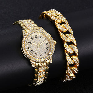 Diamond Women Watches Gold Watch Ladies Wrist Watches Luxury Brand Rhinestone Women&#39;s Bracelet Watches Female Relogio Feminino
