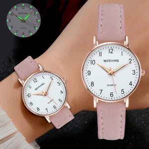 New Watch Women Fashion Casual Leather Belt Watches Simple Ladies&#39; Small Dial Quartz Clock Dress Wristwatches Reloj Mujer