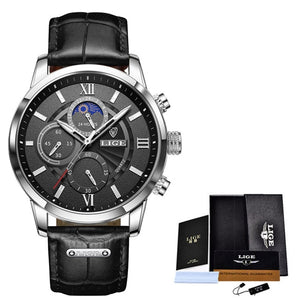 Eaiser  Men Watches Top Brand Luxury Men Wrist Watch Leather Quartz Watch Sports Waterproof Male Clock Relogio Masculino+Box