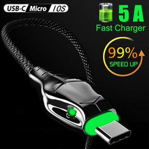 3A Fast Charging Usb Type C Cable For Xiaomi Samsung S10 S9 S8  Phone Charger USB C Cable For Huawei Phone Cord Micro Usb Cable